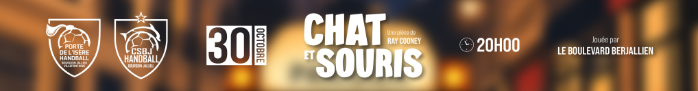 Soirée Théâtre "Chat et souris" le 30 Octobre 2026